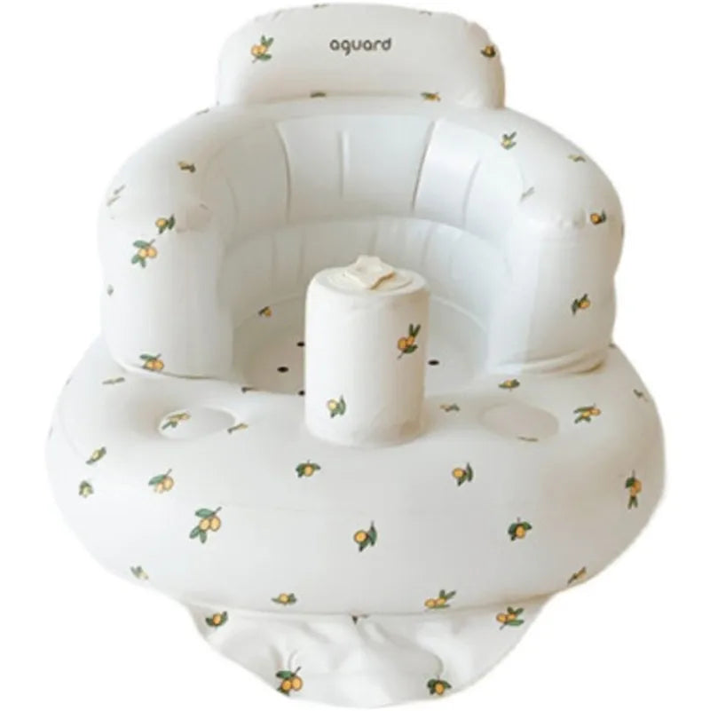 Baby Inflatable Seat for Babies 3-36 Month Built in Air Pump Infant Back Support Sofa Toddler Chair for SittingUp Baby Bath Seat