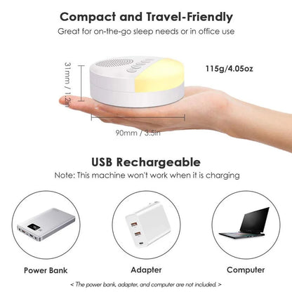 LittleMaylah™ Baby White Noise Machine with Night Light & Timer
