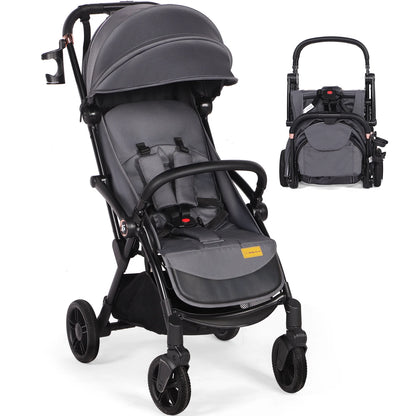 Baby Pushchair,Strollers for Toddlers up to 22KG,Compact & Lightweight One Hand Gravity Foldable Pram,UPF 50+ Canopy