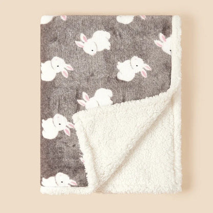 LittleMaylah™ Winter Baby Blanket – Flannel Lamb Fleece Swaddle & Stroller Wrap