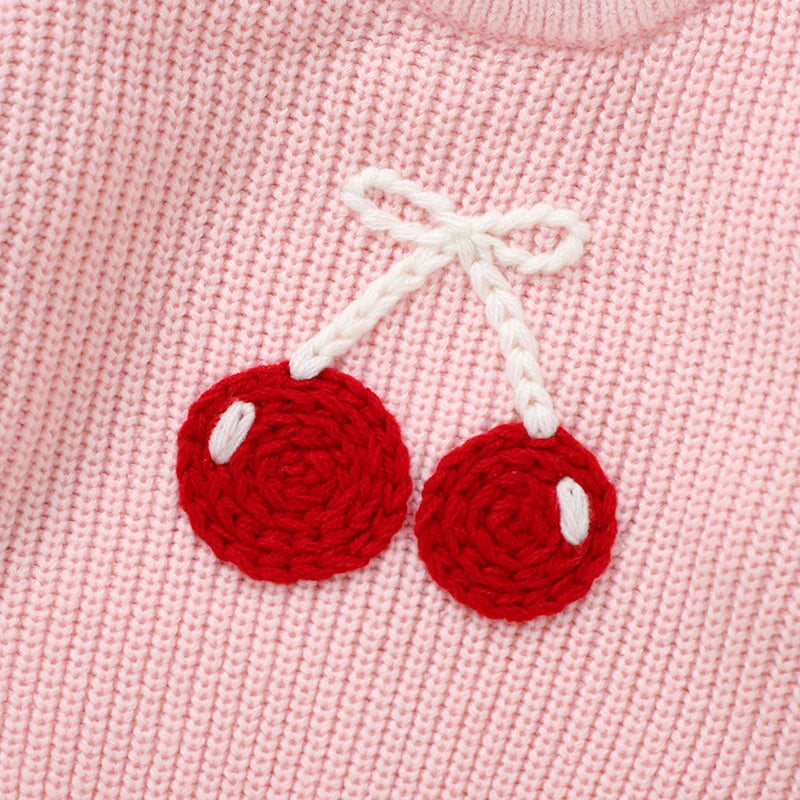 LittleMaylah™ Baby Cherry Knit Sweater
