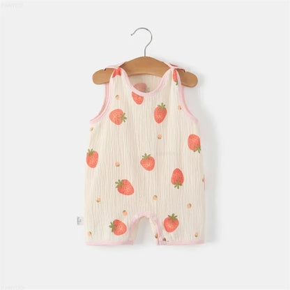 LittleMaylah™  Baby Vest Jumpsuit –  Thin Cotton Sleeveless Pajamas