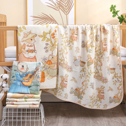 LittleMaylah  baby bath towel pure cotton | soft children's blanket absorbent