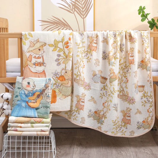 LittleMaylah  baby bath towel pure cotton | soft children's blanket absorbent