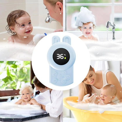 LittleMaylah™ JUSTLANG Blue Seal Baby Bathtub LED Thermometer – Floating Waterproof Temperature Sensor