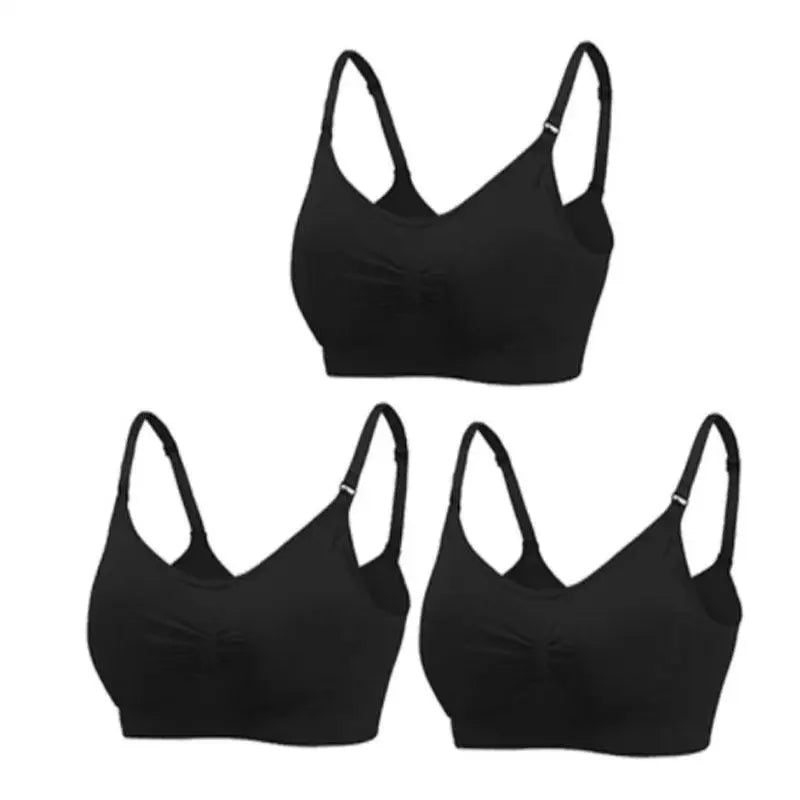 LittleMaylah™ Maternity Nursing Bra – Wirefree, Breathable & Easy-Access Breastfeeding Support (1/3pcs)