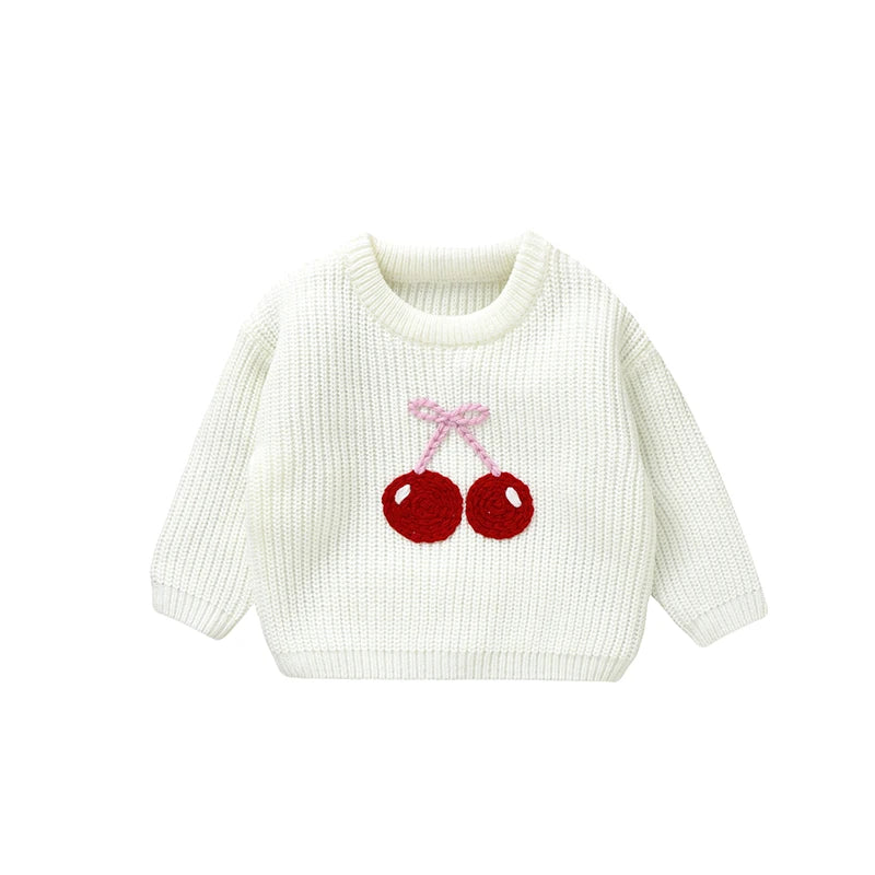 LittleMaylah™ Baby Cherry Knit Sweater
