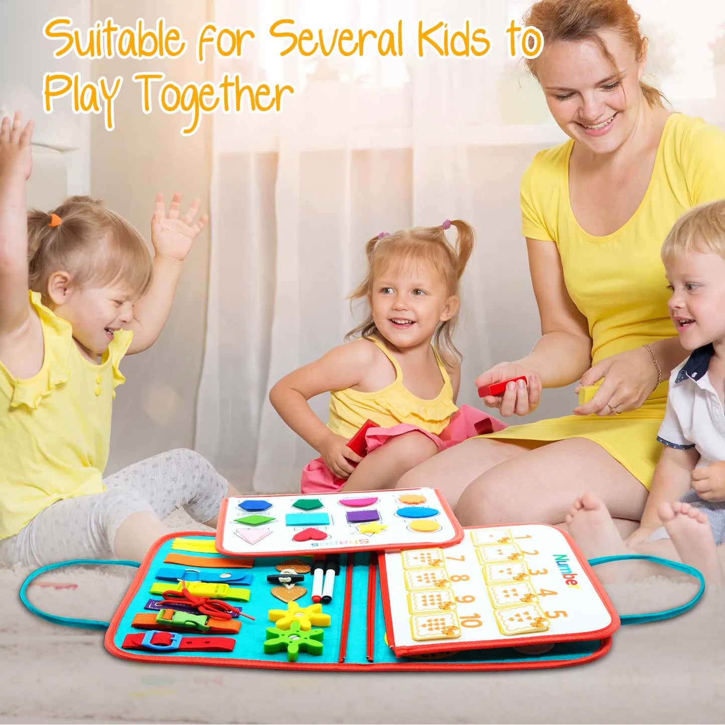 LittleMaylah Toddler Montessori Busy Board