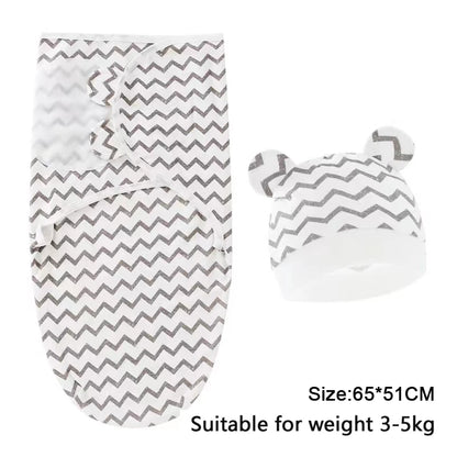 LittleMaylah™ Newborn Swaddle & Hat Set (0–6M)