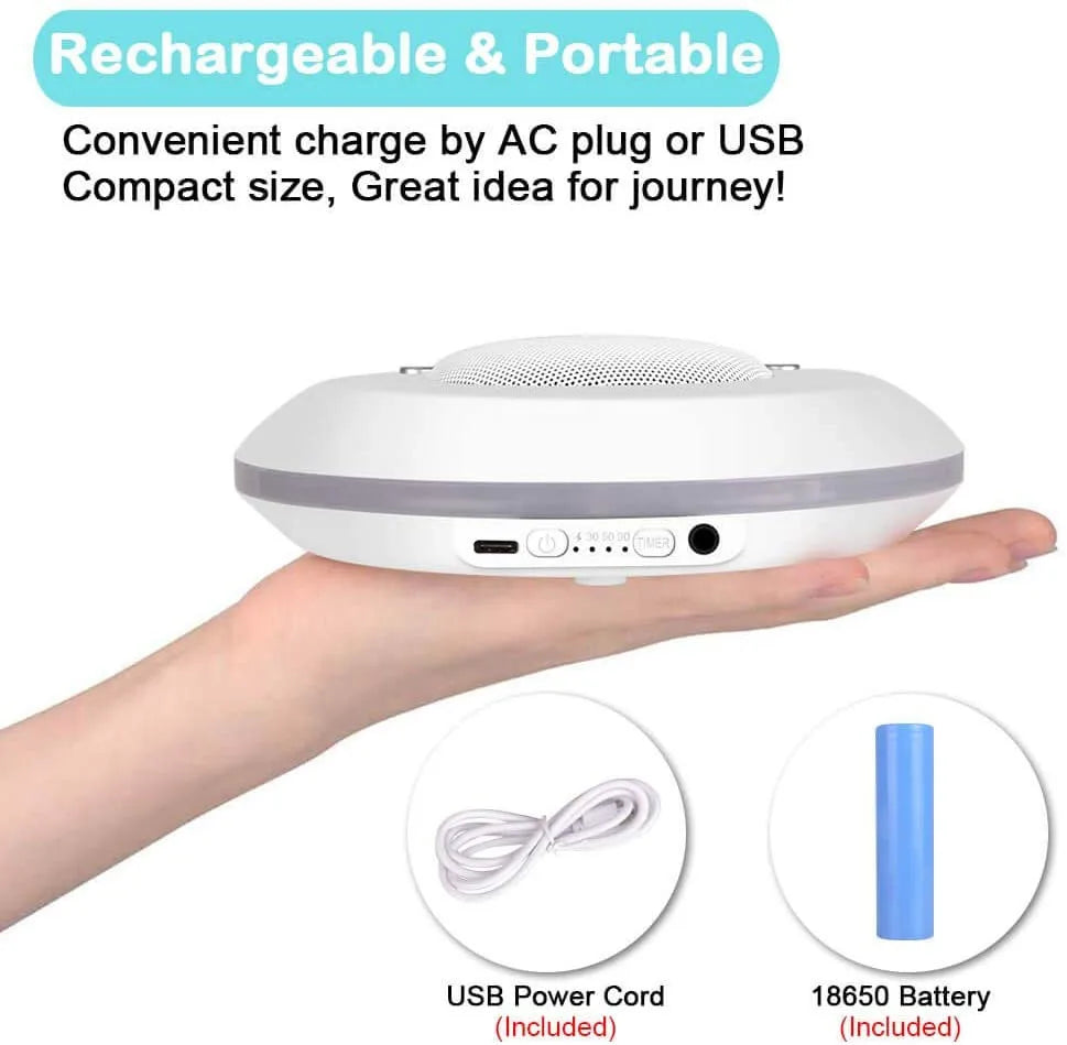 Baby White Noise Sleep Machine With Light Built-in 28 Soothing Sounds USB Rechargeable 2023 Baby White Noise Sleep Aid Device