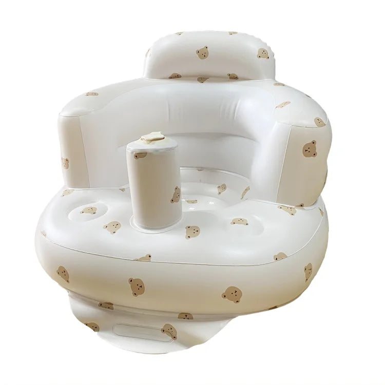 Baby Inflatable Seat for Babies 3-36 Month Built in Air Pump Infant Back Support Sofa Toddler Chair for SittingUp Baby Bath Seat
