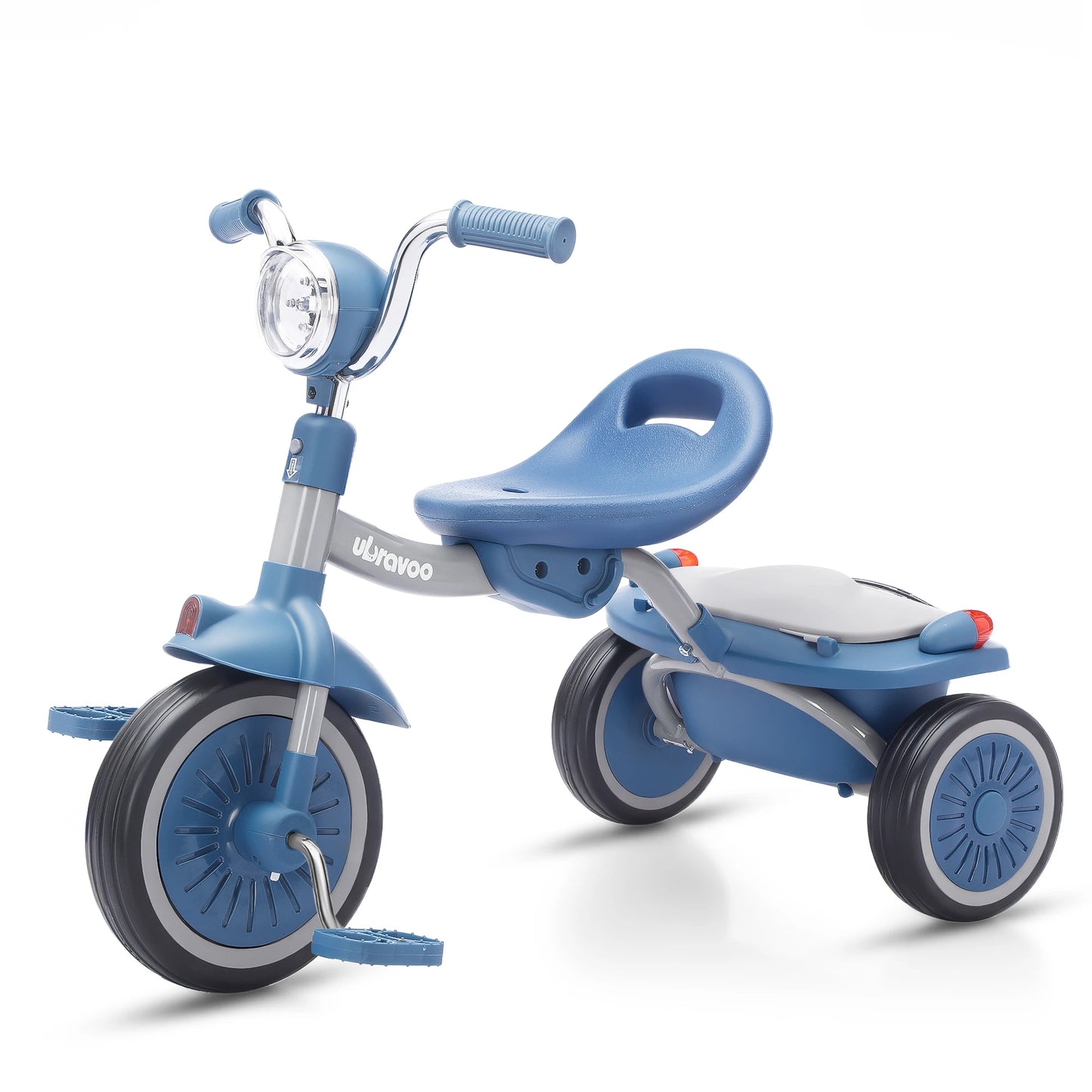 Toddler Tricycle Foldable Kids Pedal Trike Pedal 3 Wheels Baby Walker Trike for Boys Girls 1-4 Years Old Rear