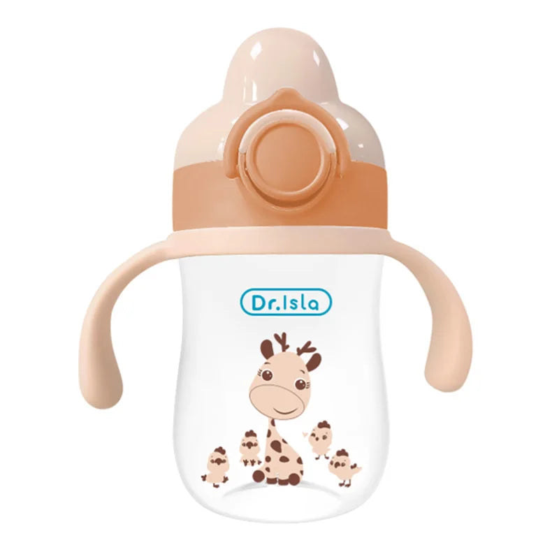 LittleMaylah™ 300ml Baby Training Cup – Child Water Bottle with Straw, BPA-Free Kids Feeding & Drinking Cup