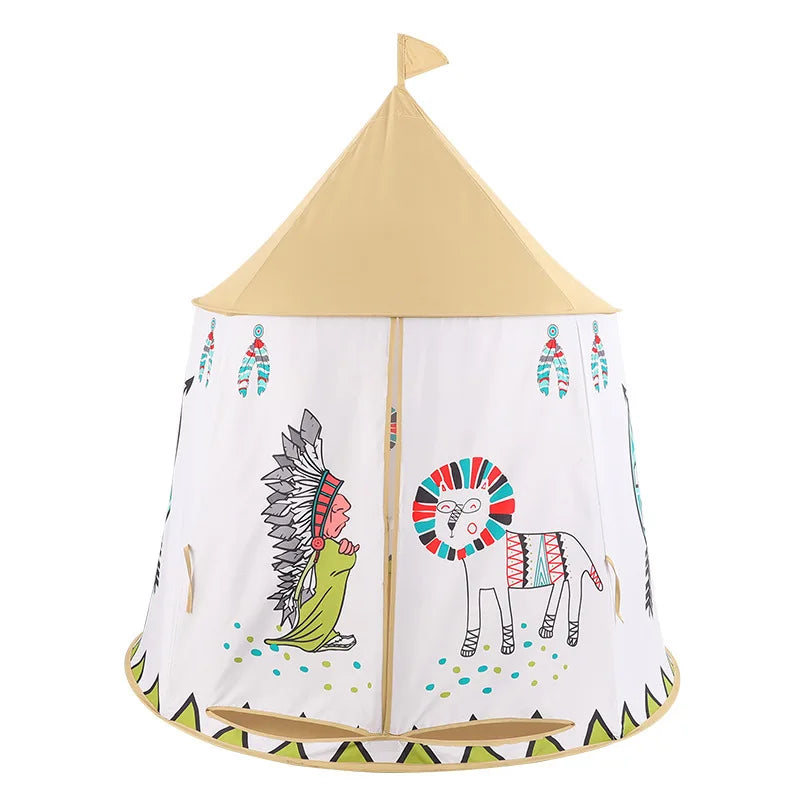 LittleMaylah™ Pop-Up Playhouse Tent – Mushroom Princess Teepee for Kids