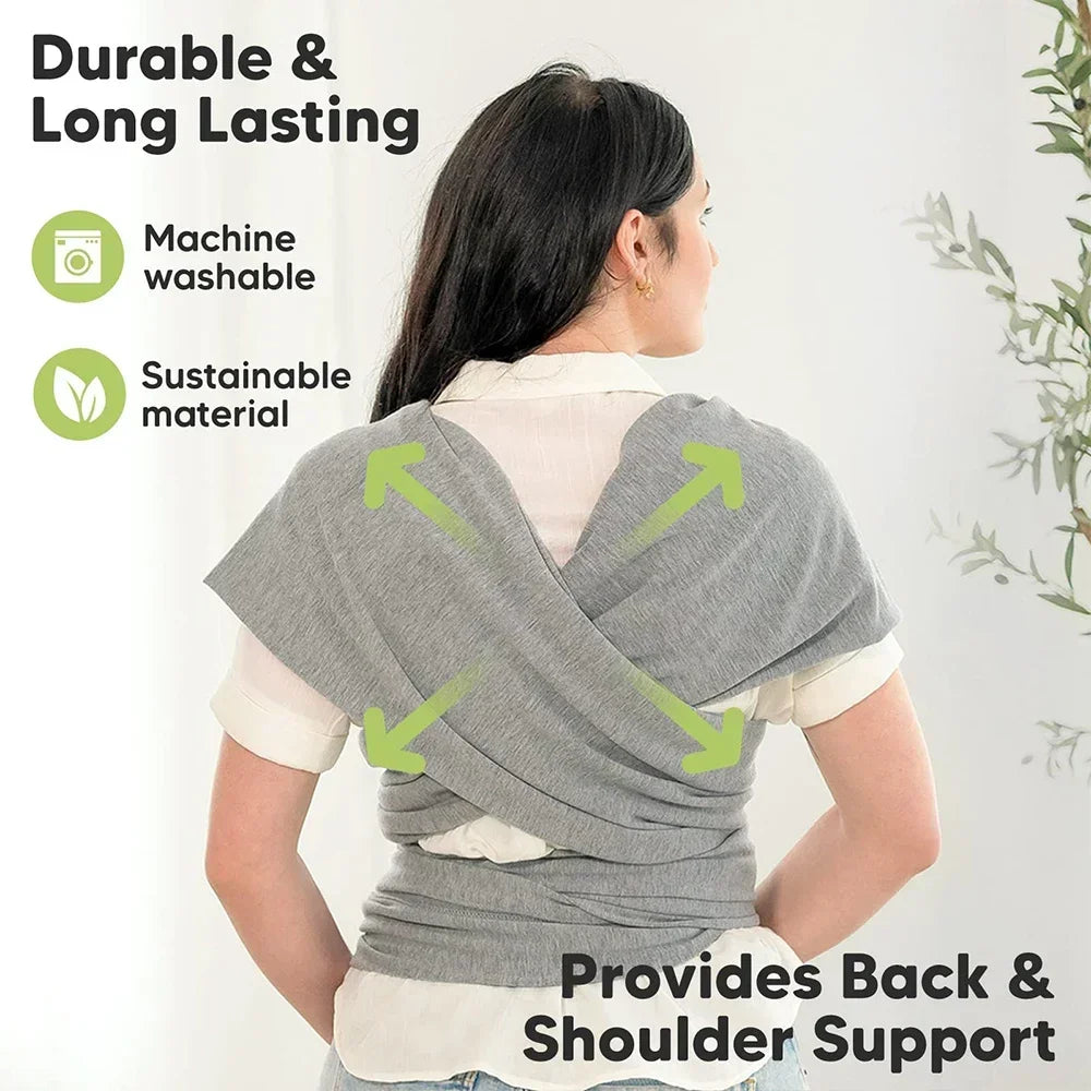 Baby Wrap Carrier – Breathable and Lightweight Baby Sling for Newborns