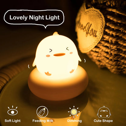 LittleMaylah™ Rechargeable LED Night Light – 3-Level Dimmable for Kids & Nursery