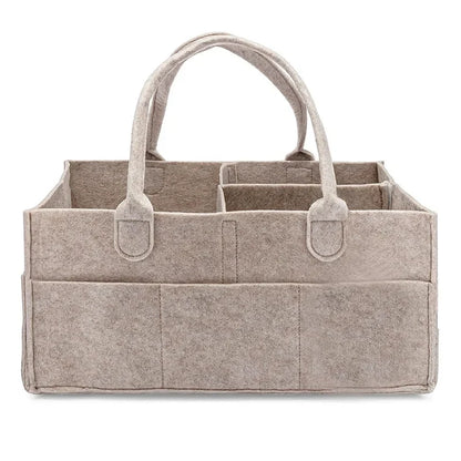 LittleMaylah™ Children's Felt Diaper Storage Bag Baby Miscellaneous Toys Diapers Large Capacity Felt Diaper Bag