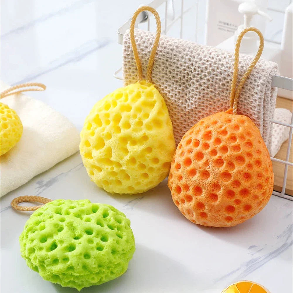 LittleMaylah™ Honeycomb Baby Bath Sponge – Soft Massage & Gentle Cleaning Brush
