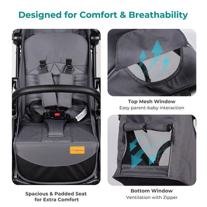 Baby Pushchair,Strollers for Toddlers up to 22KG,Compact & Lightweight One Hand Gravity Foldable Pram,UPF 50+ Canopy