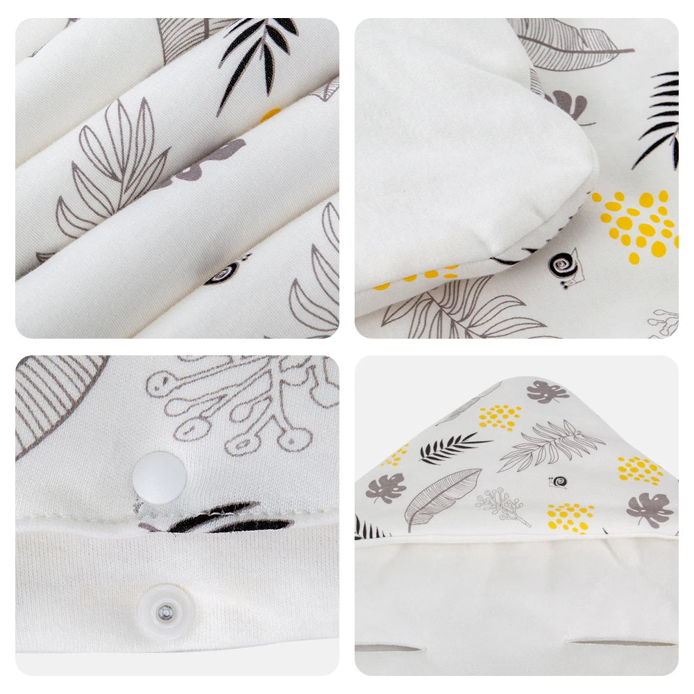 Baby Blanket In Infant Car Seat Soft Cotton Swaddle Wrap With Windproof Hooded Warm For Outside Travel