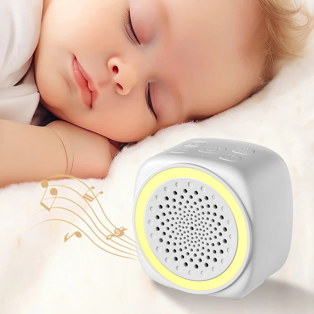 LittleMaylah™ Baby White Noise Machine with Timer & Night Light – Portable Sleep Soother, Auto Shutoff for Infants & Toddlers