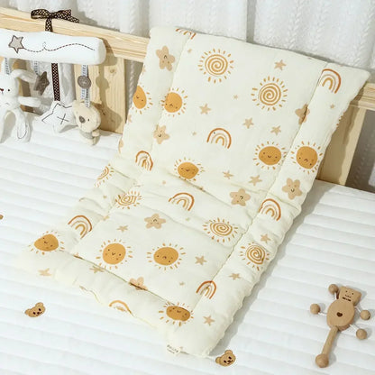 Baby Stroller Seat Cushion Soft Mattress Kids Pushchair Car Mat Stroller Accessories Cotton Thickened Four Seasons Baby Cart Mat