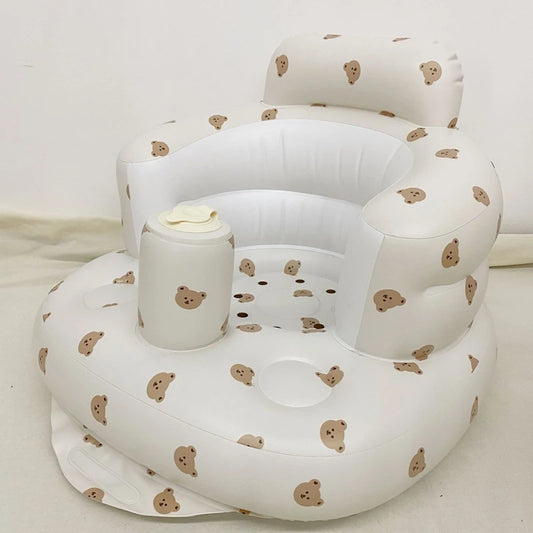 LittleMaylah™ Baby Inflatable Sofa – Portable Multifunctional Bath Chair & Sitting Trainer