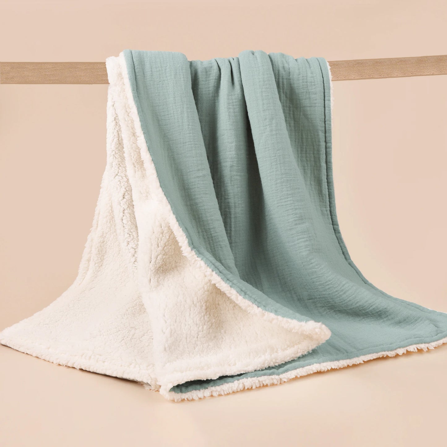 Winter Baby Cotton Thick Blanket Print Imitation Fleece Warm Quilt For Newborn Bed Kids Soft Cover Blanket For Out-side