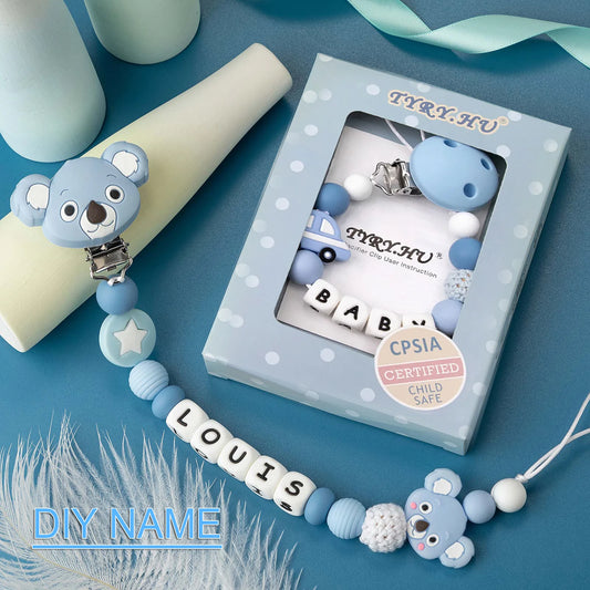 TYRY.HU Silicone Beads Supports Customized English Letter Names Please make a note or contact the seller before placing an order