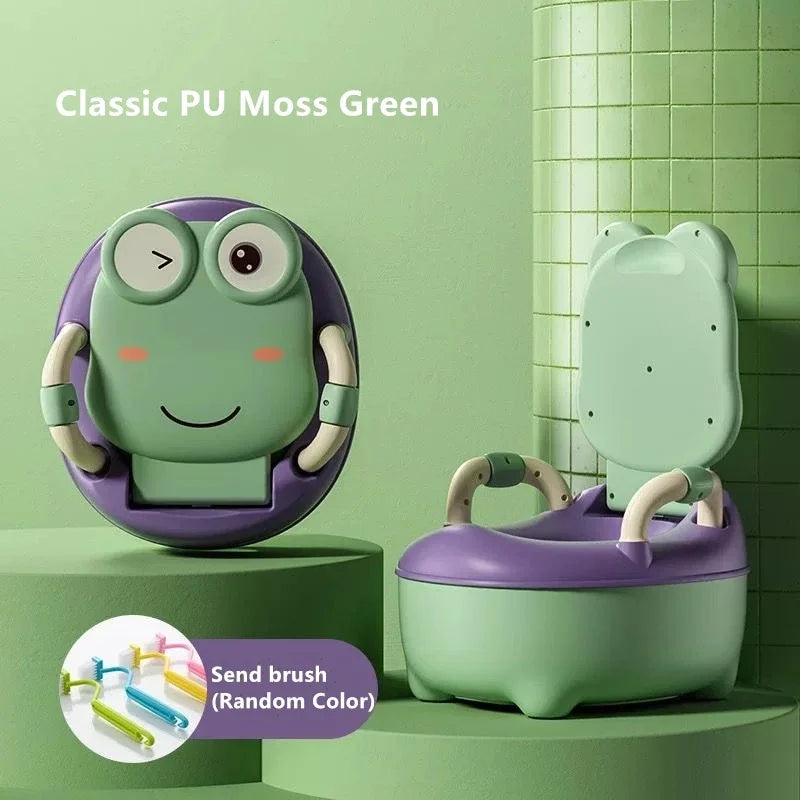 LittleMaylah™ Cartoon Frog Baby Potty Seat – Portable Children’s Toilet Training Seat & Travel Potty