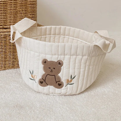 LittleMaylah™ Bear Embroidery Diaper Bag