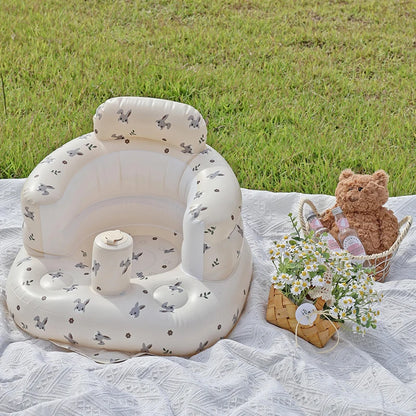 Baby Inflatable Seat for Babies 3-36 Month Built in Air Pump Infant Back Support Sofa Toddler Chair for SittingUp Baby Bath Seat