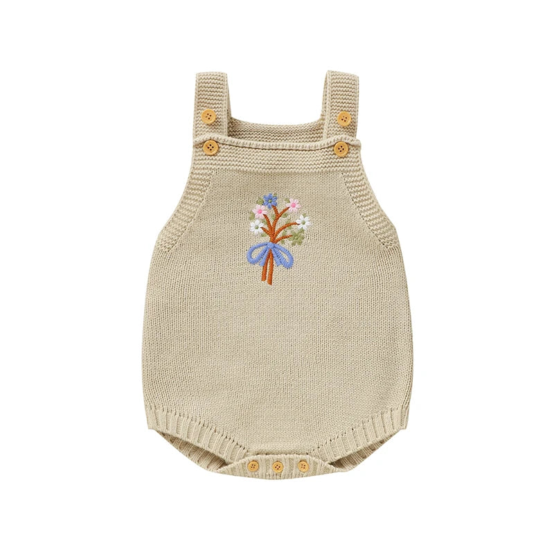 LittleMaylah™ Floral Embroidered Bodysuit Newborn & Toddler One-Piece Outfit