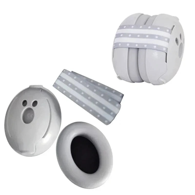 LittleMaylah ™Baby Ear Protection for Babies Toddlers Elastic Noise Reduction Earmuffs Baby Headphones Against Hearing Damage Improves Sleep