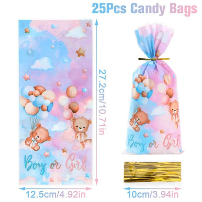 Gender Reveal Party Disposable Tablecloth Boy or Girl Baby Shower Decor Newborn Table Cover Gender Reveal Party Supplies