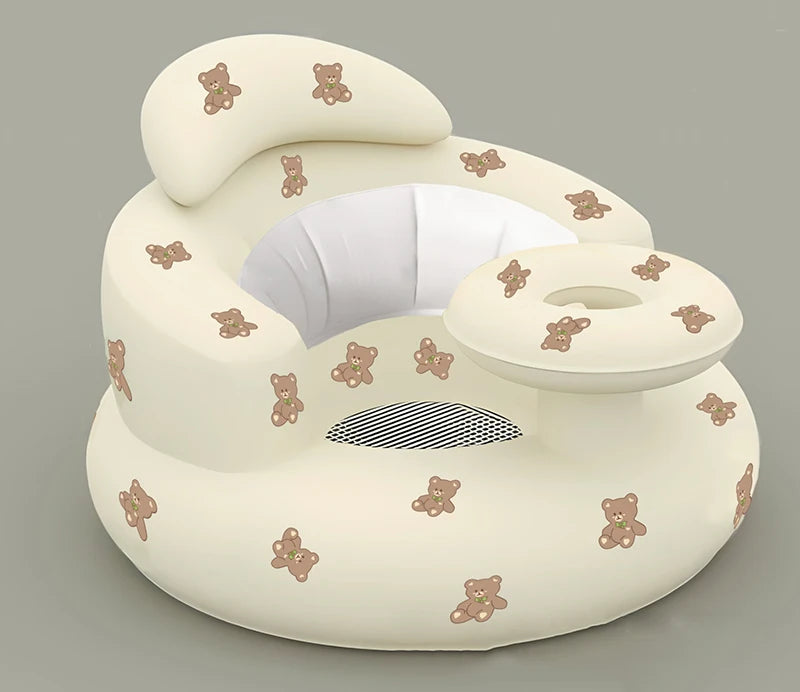Baby Inflatable Seat for Babies 3-36 Month Built in Air Pump Infant Back Support Sofa Toddler Chair for SittingUp Baby Bath Seat