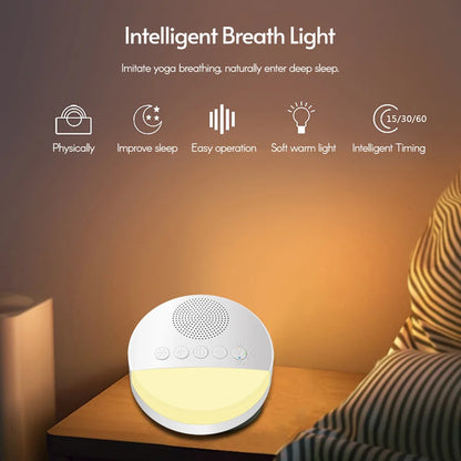 LittleMaylah™ Baby White Noise Machine with Night Light & Timer