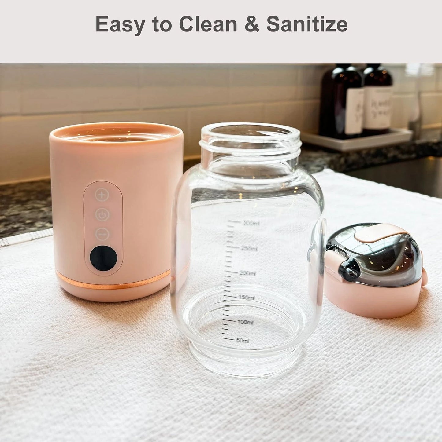 Portable Electric Baby Bottle Warmer USB Rechargeable 5200mAh/15000mAh Soak Formula Milk Instant Wireless Bottle Heater Travel