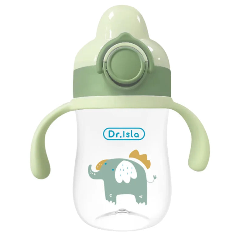 LittleMaylah™ 300ml Baby Training Cup – Child Water Bottle with Straw, BPA-Free Kids Feeding & Drinking Cup