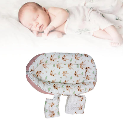 LittleMaylah™ Blush Pink Portable Baby Crib - Dreamy Foldable Bassinet with Breathable Mesh, JPMA Certified Travel Bed for Girls Nursery