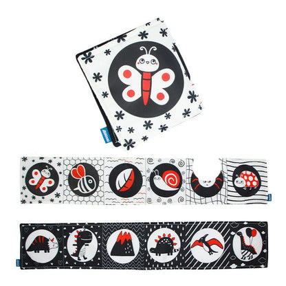 LittleMaylah™ Soft Baby Books 3D Touch Feel High Contrast Cloth Book Sensory Early Learning Stroller Toys for Infant Toddler Gifts 0-12 Months