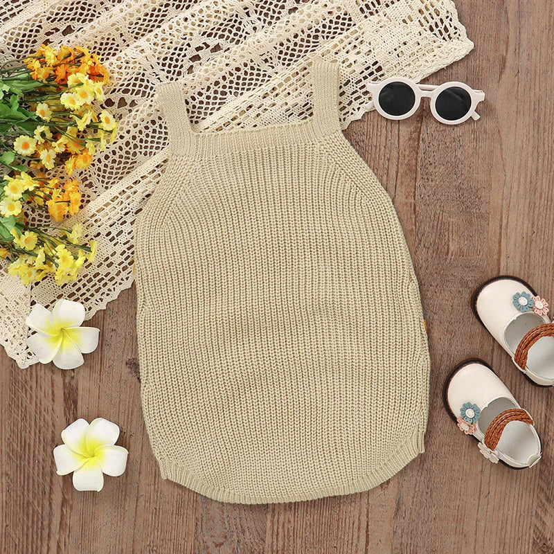 LittleMaylah™ Sleeveless Knitted Baby Bodysuit