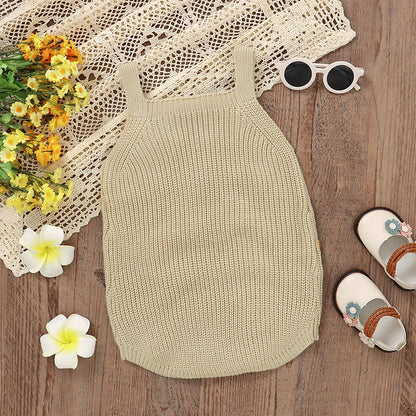 LittleMaylah™ Sleeveless Knitted Baby Bodysuit