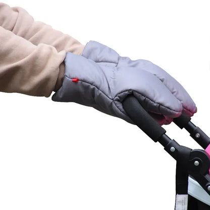 Winter Pram Hand Muff Baby Carriage Pushchair Warm Fur Fleece Hand Cover Buggy Clutch Cart Muff Glove Stroller Accessories