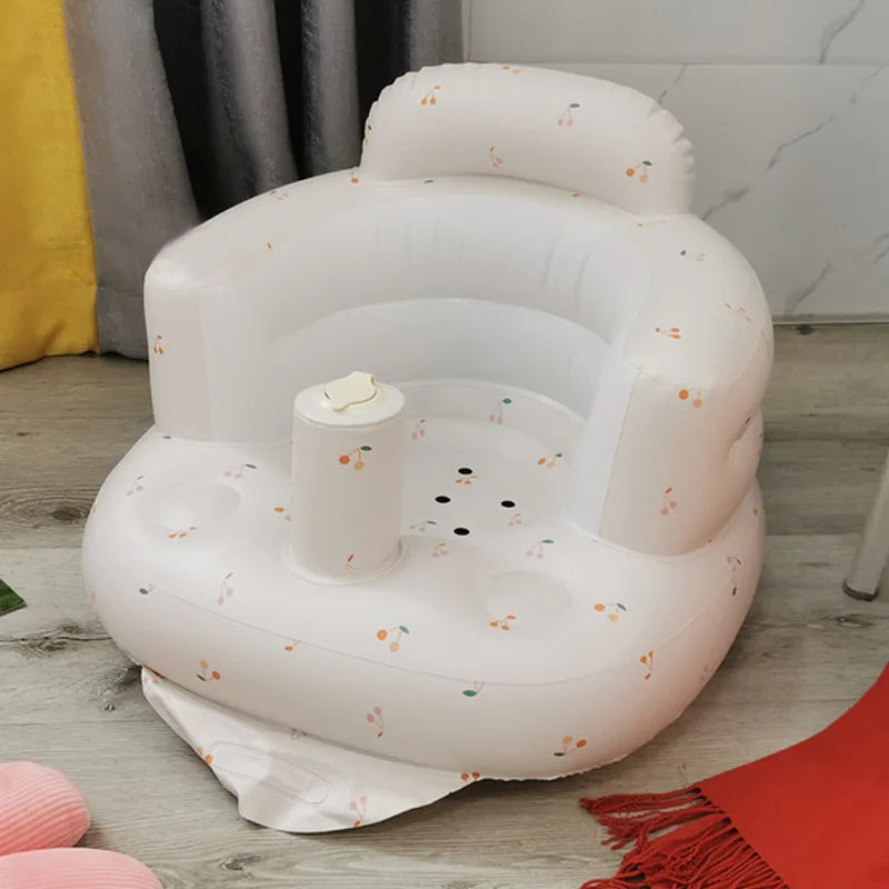 Baby Inflatable Seat for Babies 3-36 Month Built in Air Pump Infant Back Support Sofa Toddler Chair for SittingUp Baby Bath Seat