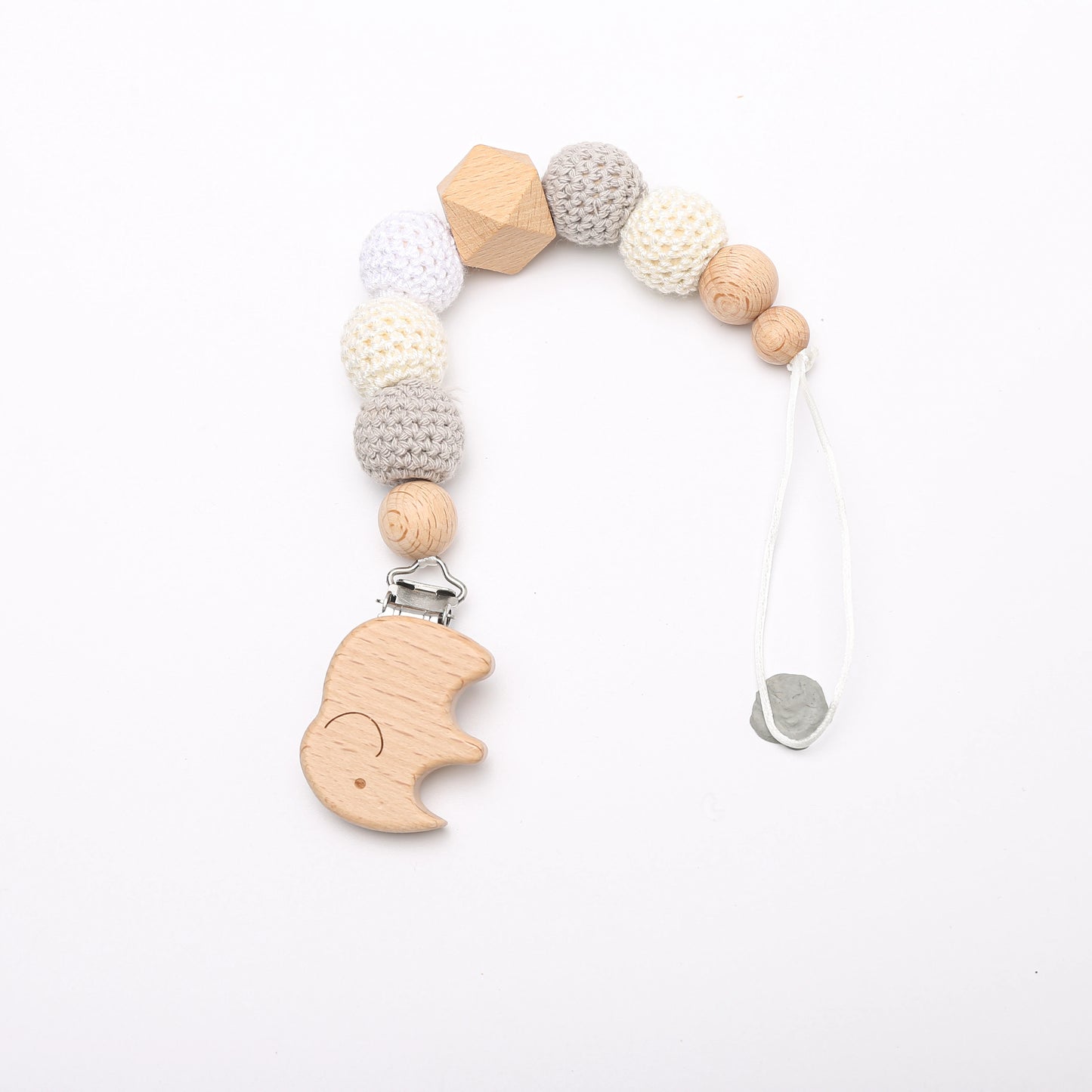 LittleMaylah™ Baby Crochet Bunny Pacifier Clip Cartoon Pacifiers for Babies Newborn Infant Nipple Holder Infant Gifts NewBorn Baby Accessory