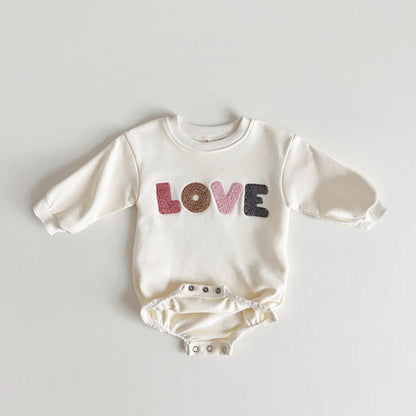 Jumpsuit LOVE Embroidery Soft Cotton