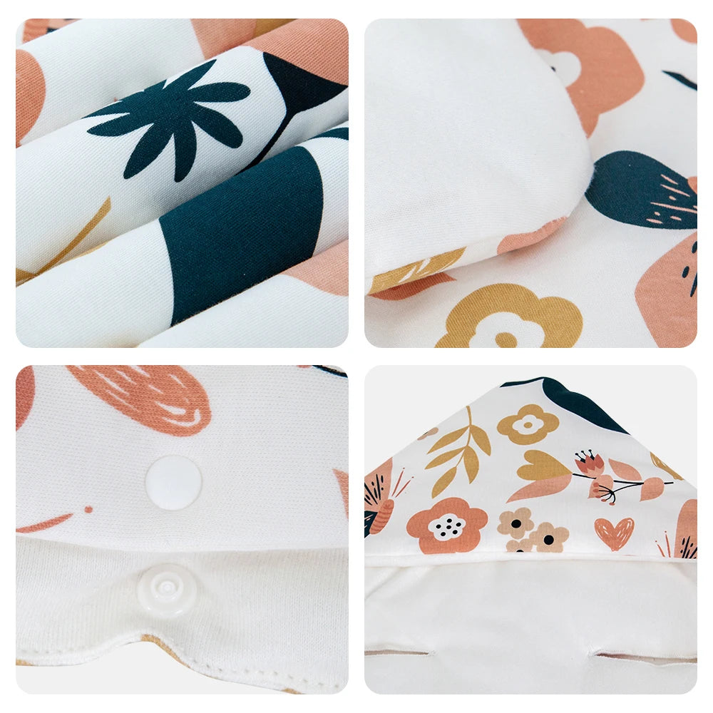 Baby Blanket In Infant Car Seat Soft Cotton Swaddle Wrap With Windproof Hooded Warm For Outside Travel