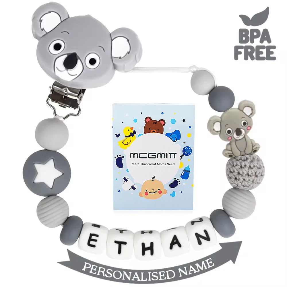 TYRY.HU Silicone Beads Supports Customized English Letter Names Please make a note or contact the seller before placing an order