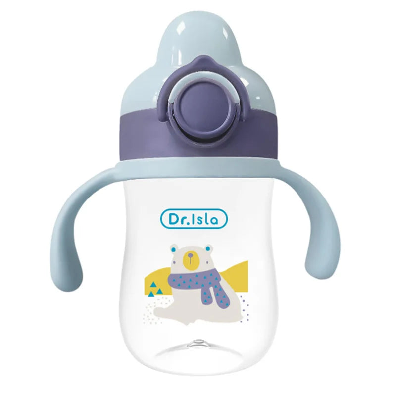 LittleMaylah™ 300ml Baby Training Cup – Child Water Bottle with Straw, BPA-Free Kids Feeding & Drinking Cup